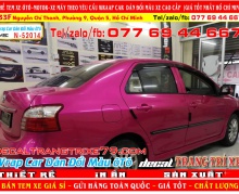 DÁN ĐỔI MÀU vios hồng đẹp nhất dán ô tô chuyên nghiệp wrap car decal xe hơi cao cấp nhàn decal decaltrangtrixe79 decal candy nhôm xướt chrome chuyển màu tem xe đẹp giá rẻ dán ô tô tp hcm_52014